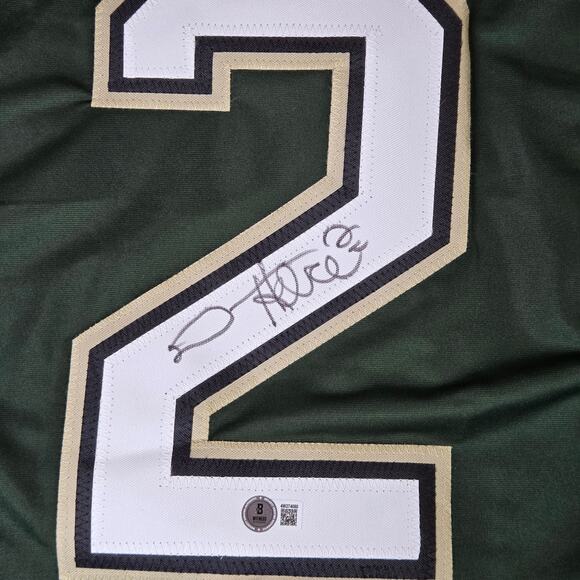 Derian Hatcher Signed Dallas Stars Custom Jersey XL Beckett Witness Autograph - Picture 2 of 12